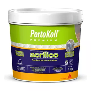 Rejunte Acrílico Premium Portokoll 1 Kg Grafite