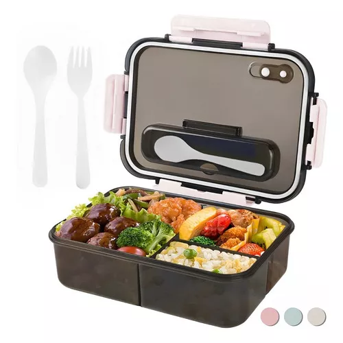 Lonchera Topper Lunch Box Charola Acero Inoxidable 1100ml