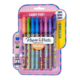 Lapicera Paper Mate Inkjoy Candy Pop X8 Staac