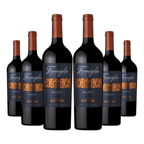 Vino Famiglia Bianchi Malbec X 750 Ml X 6 Unidades