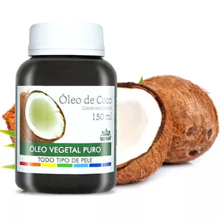 Óleo Vegetal De Coco Wnf - 150ml Tipo De Embalagem Pote De Plástico Fragrância Coco