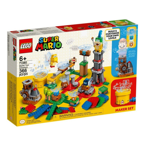 Lego Super Mario Set De Creación: Tu Propia Aventura 71380 Cantidad De Piezas 366