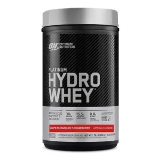 Whey Platinum Hydro 800g Optimum Nutrition Sabor Morango