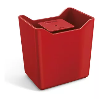 Dispenser Porta Detergente Esponja Plastico Vermelho 500ml