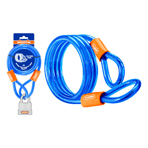 Cadena Seguridad En U 10x1500mm Wadfow Wbk3110 Color Azul