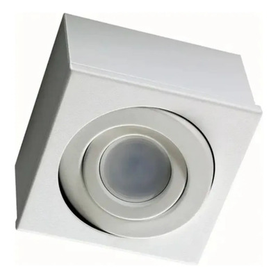 Aplique De Techo Dicroled 1414 1l 14x14cm Blanco Blanco