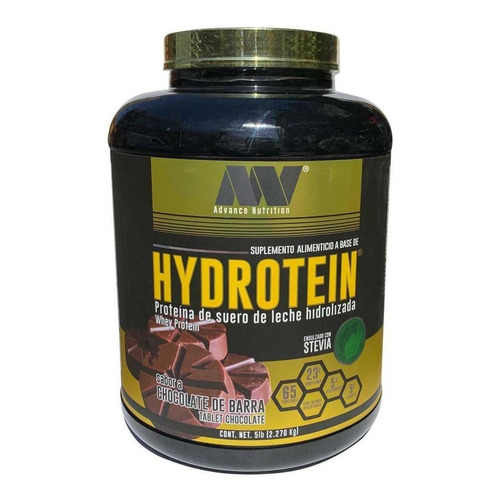 Suplemento en polvo Advance Nutrition  Hydrotein proteína sabor chocolate en barra en pote de 2.27kg