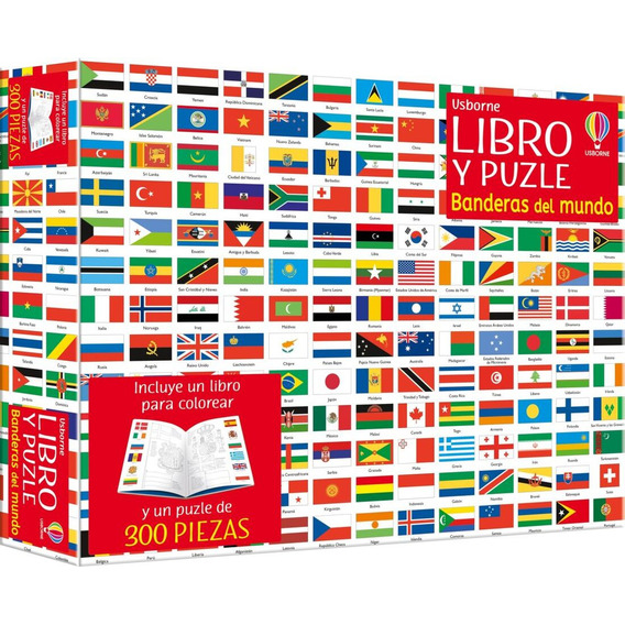 Libro Y Puzzle. Banderas Del Mundo (300 Piezas)
