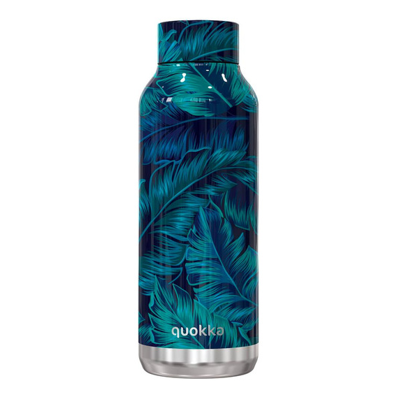 Botella Térmica En Acero Inoxidable Quokka Solid 510ml Color Deep Jungle
