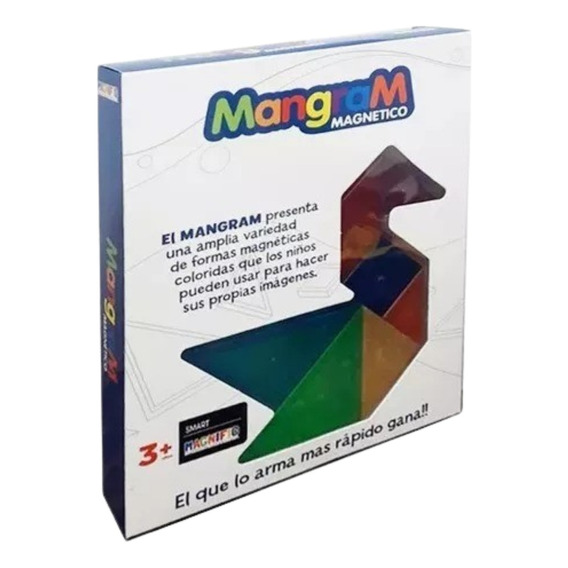 Magnific Mangram Tangram Bloques Magneticos + Cartas