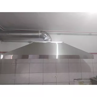 Coifa Industrial Em Aço Inox Com Tubulação Da Top Coifa