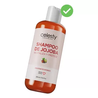  Shampoo Aceite Jojoba Extracto 250ml Celesty® Brillo