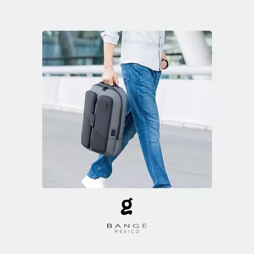 BANGE Mochila antirrobo con puerto de carga USB, mochila de negocios ligera  para hombres y mujeres, Verde, Computadora portátil