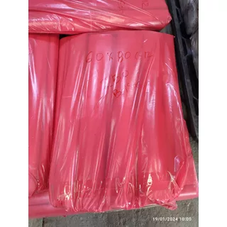 Bolsas Rojas Material Transparente 60*80 C10