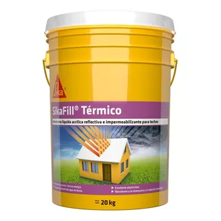 Sikafill Térmico 3en1 Impermeabilizante Techos 20 Kg Sika Color Blanco