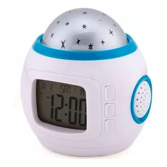 Reloj Despertador Digital Led Estrellas Colores Niños