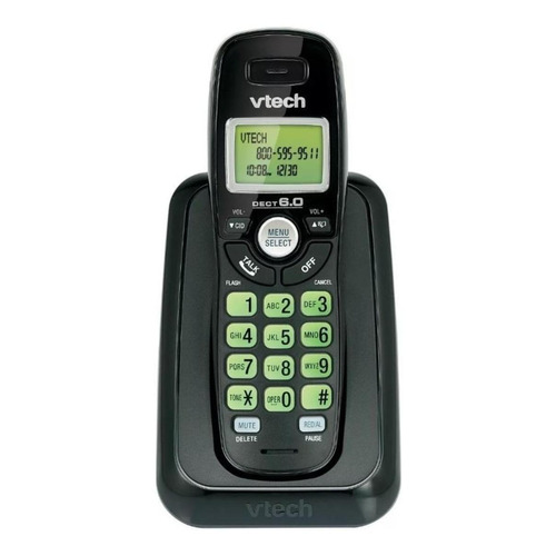 Teléfono VTech CS6114 inalámbrico - color negro