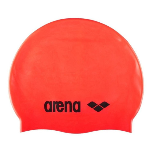 Gorra Arena Classic Natación Silicona Pileta Adultos Gorro Color Naranja Fluo Tamaño Adultos