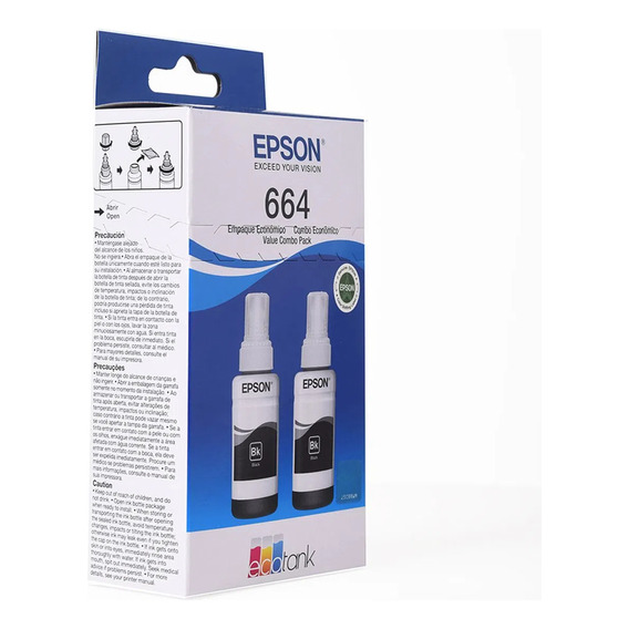 Pack Botellas De Tinta X2 Epson T664