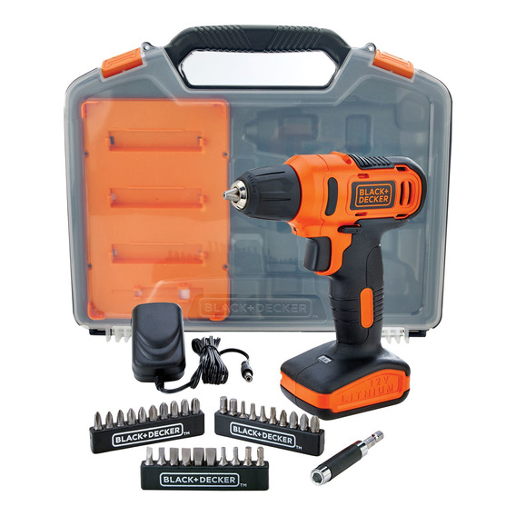 Taladro Ator 12v + Cargador + 31 Acc Black+decker Ld12sc-b2c