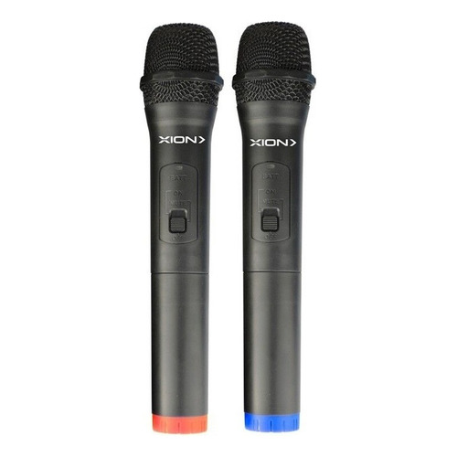 2 Microfonos Inalámbricos Universales Usb Color Negro