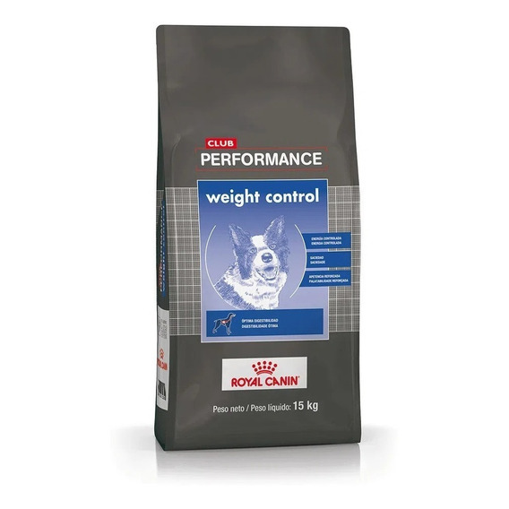 Alimento Royal Canin Club Performance Weight Control para perro adulto todos los tamaños sabor mix en bolsa de 15 kg