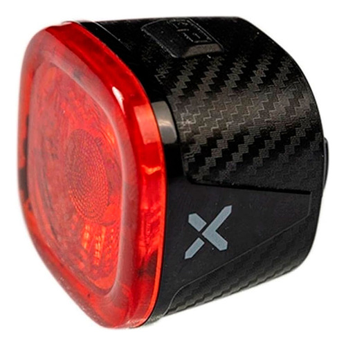Luz de freno Xoss Xr01 USB para bicicleta, luz trasera, color rojo