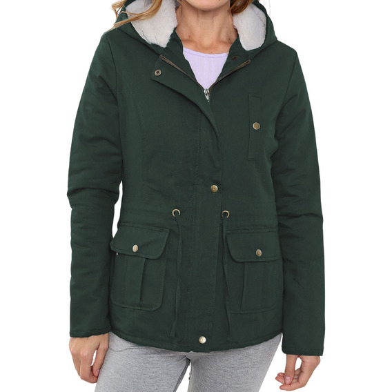 Campera Mujer Talles Grandes Especiales Parka Con Piel  