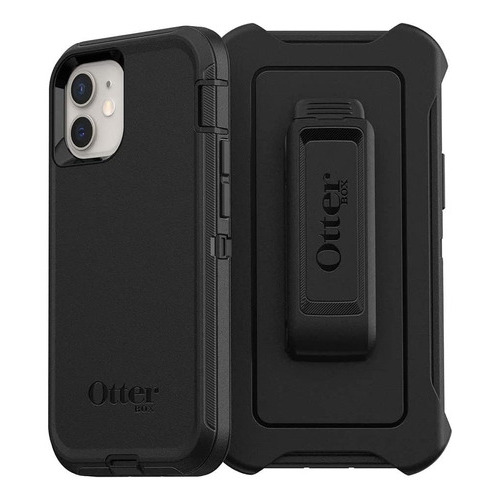 Otterbox Defender Para iPhone 13 Pro, Pro Max, Mini Uso Rudo Color Negro iPhone 12 mini / 13 mini