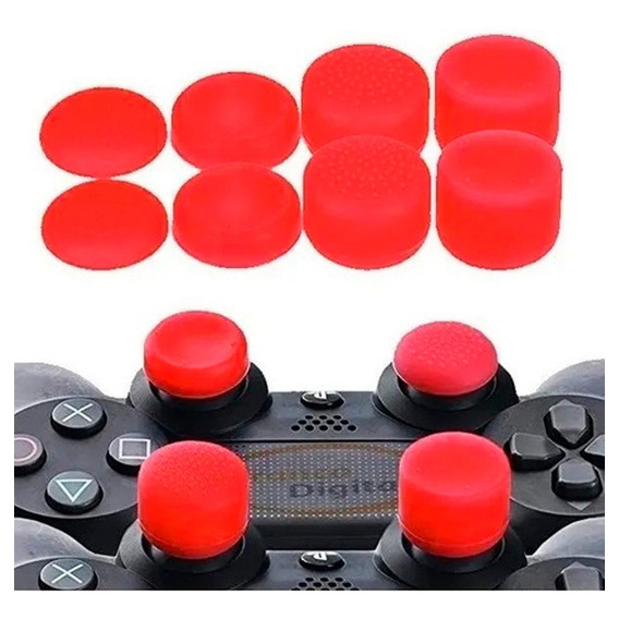 Kit 8 Protectores Grip Análogos Para Control Ps4 Ps5 Xbox Xs