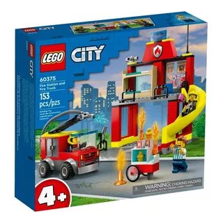 Kit Lego City Parque Y Camión De Bomberos 60375 - 153 Piezas