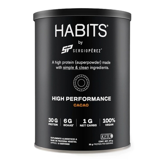 Proteína Habits High Performance Cacao 578g
