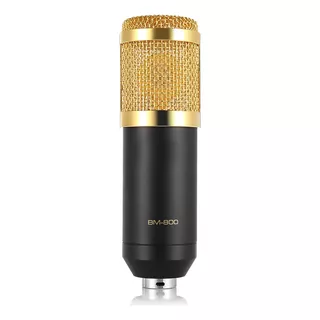 Micrófono Oem Bm-800 Condensador Unidireccional Negro/dorado
