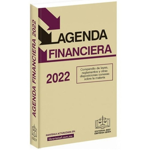 Agenda Financiera 2022, De Ediciones Fiscales Isef. Editorial Ediciones Fiscales Isef S.a., Tapa Blanda En Español, 2022