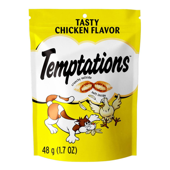 Temptations Snack Para Gatos Adultos Pollo 48 g