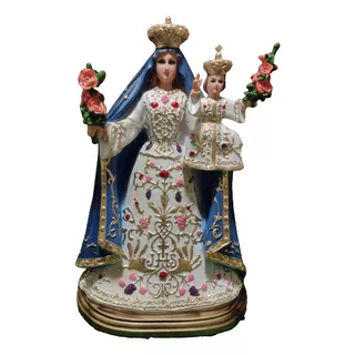 Virgen De La Candelaria, Artesanía De Resina, 29 X 18.5 X 14