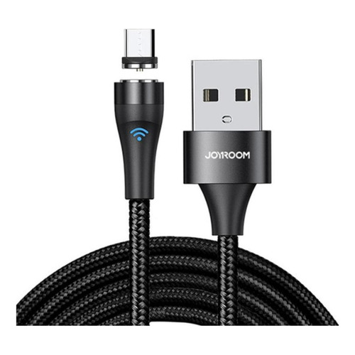 Cable De Carga Magnetico Micro Usb Joyroom 1 Metro S-1021x1 Color Negro