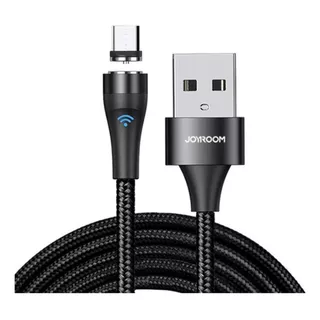 Cable De Carga Magnetico Micro Usb Joyroom 1 Metro S-1021x1 Color Negro