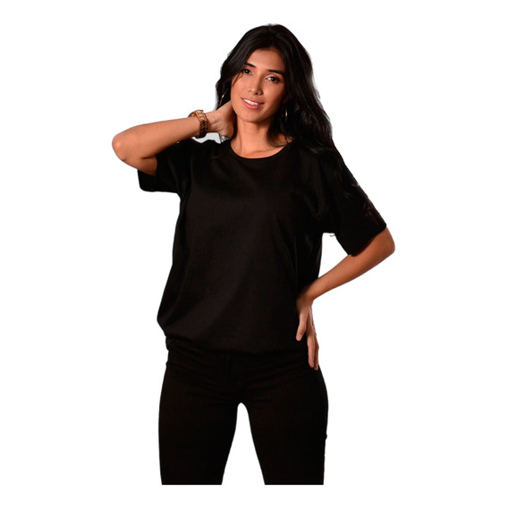 Camiseta Básica Mujer En Tela Fría. Molde Slim Fit