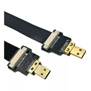 Kit Com Dois Flat Cable Hdmi Para Drone / Dslr / Gimbal