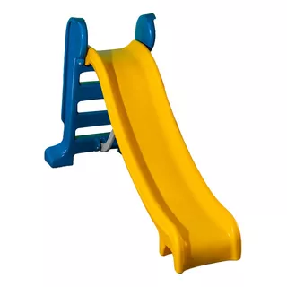 Escorregador Médio Amarelo Com  Escada Azul Click New*