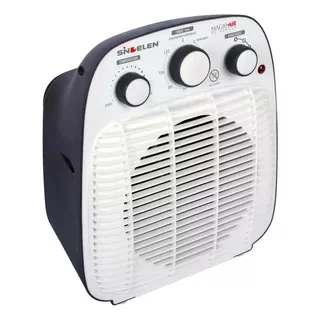 Estufa Electrica Calefactor Termoventilador Sindelen + Timer Color Blanco