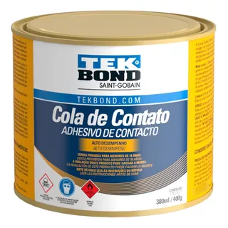 Cola Contato Tekbond 400g Sapateiro Arte Marceneiro Cascolacola Contato Tekbond Adesivo De Contato