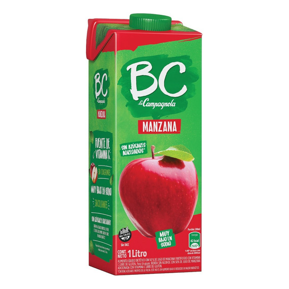 Jugo de manzana  BC líquido 1 L 