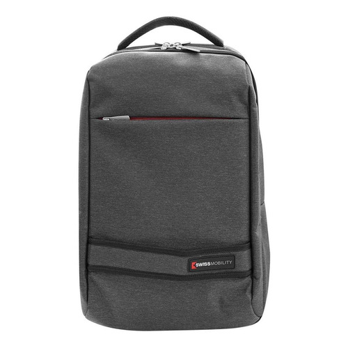 Mochila Backpack Swissmobility P/laptop 17 Xl-117 Gris Diseño de la tela Nailon