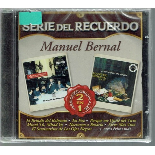 Manuel Bernal Serie Del Recuerdo 2 En 1 Cd