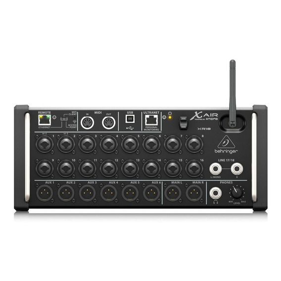 Consola Behringer XR18 X Air de mezcla 100V/240V