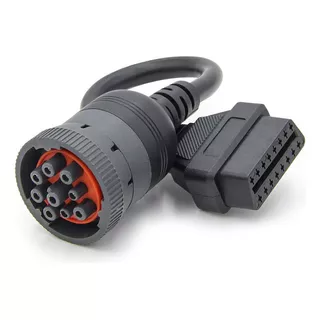 Cabo Adaptador Cummins 9 Pinos Para Obd2 Obdii J1939 Ac85