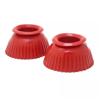 Cloche Para Cavalo De Borracha Cor Vermelho