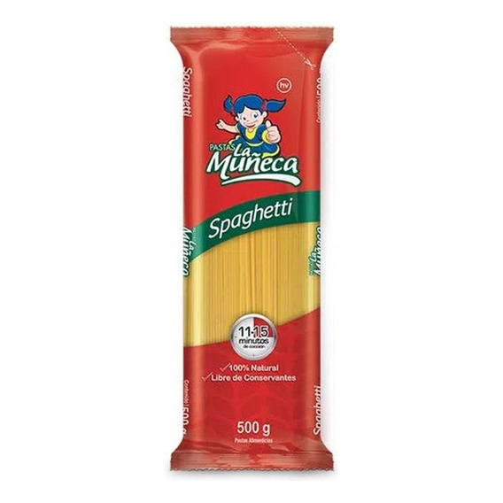 Pasta La Muñeca Spaghetti 500 G - g a $8